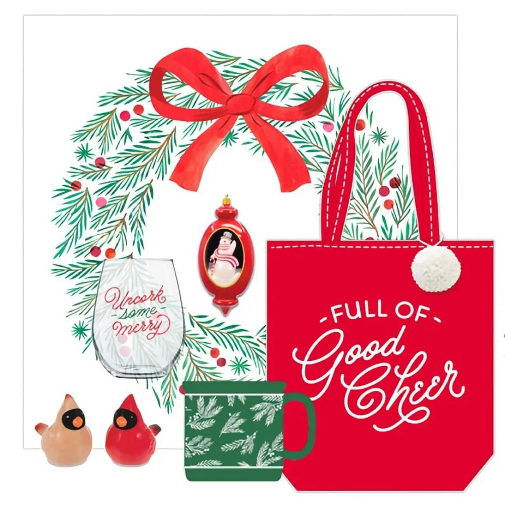 Hallmark Holiday Wreath Tea Towels (Set of 3)